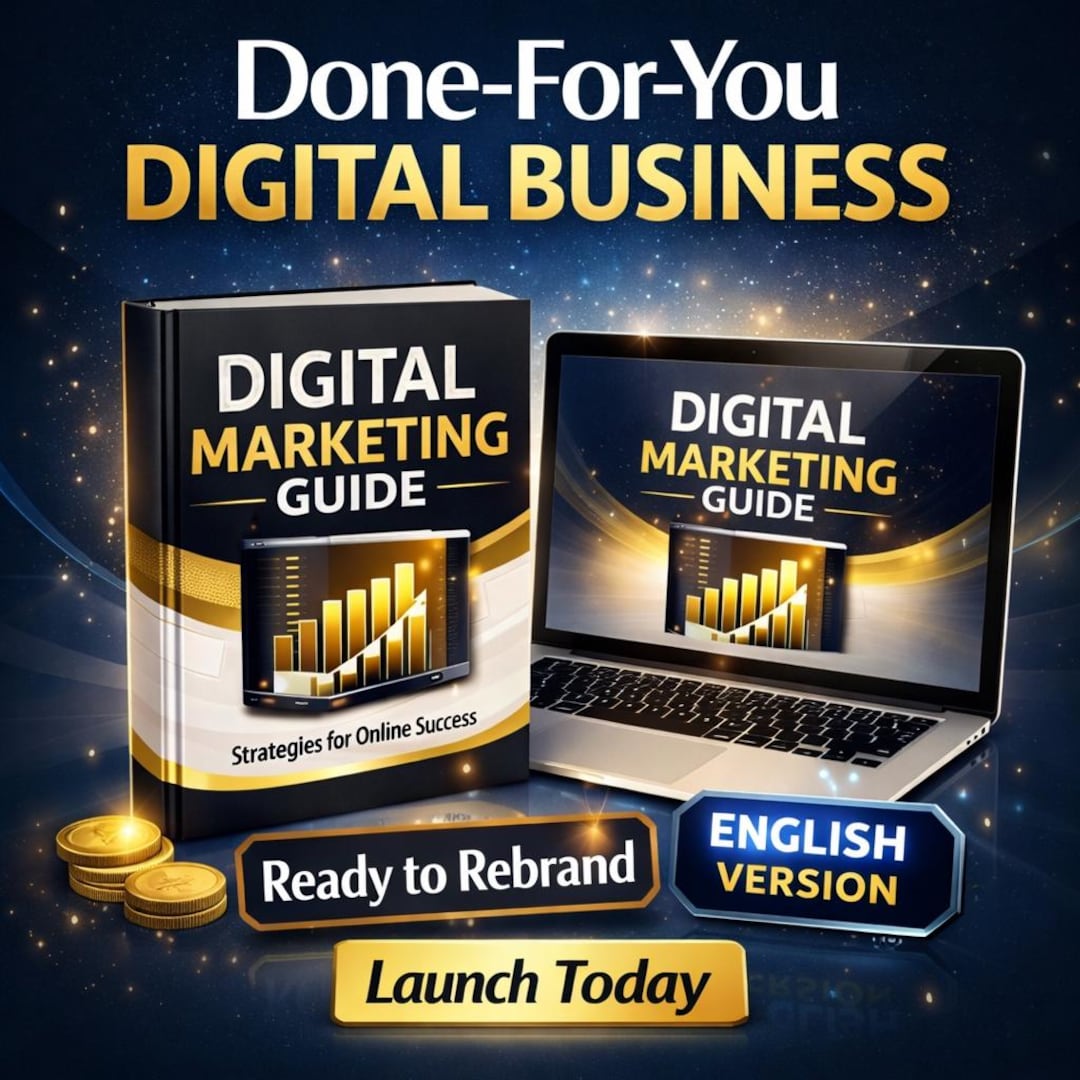 Digital Marketing Ebook Template Bundle Canva Editable Done for You ...