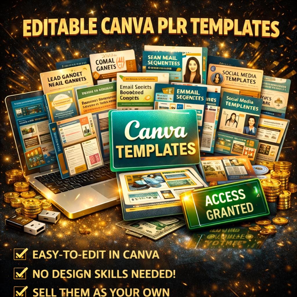 Ultimate PLR MRR Mega Bundle Digital Products Vault Canva Templates ...