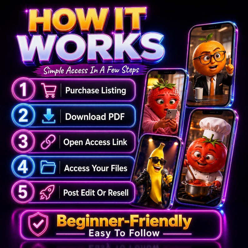 1500+ AI Reels Bundle Talking Object Videos Faceless TikTok Instagram YouTube Shorts Ready To Post PLR MRR Resell Rights image 4