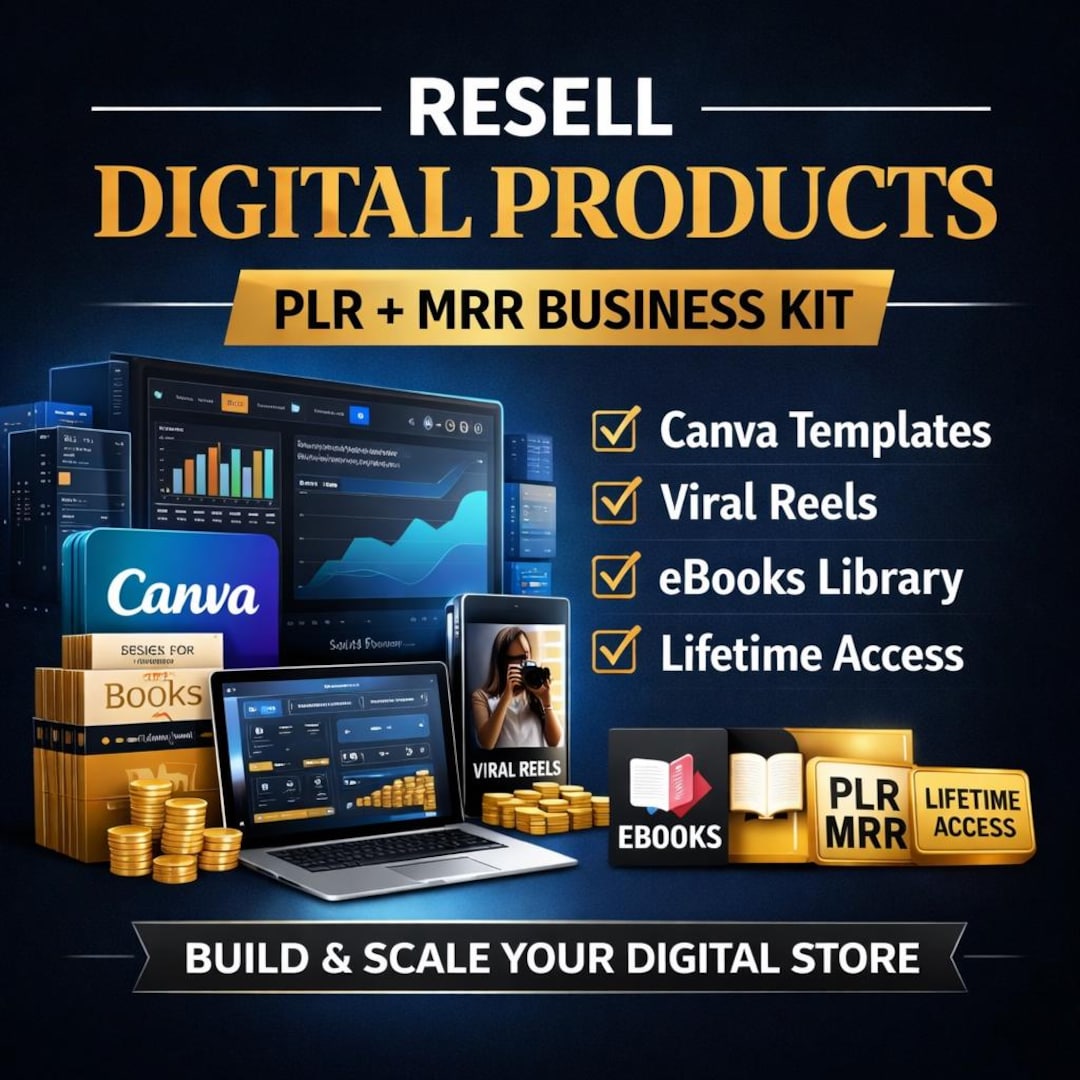 Ultimate PLR MRR Vault | Entire Shop Bundle Lifetime Access | Canva ...
