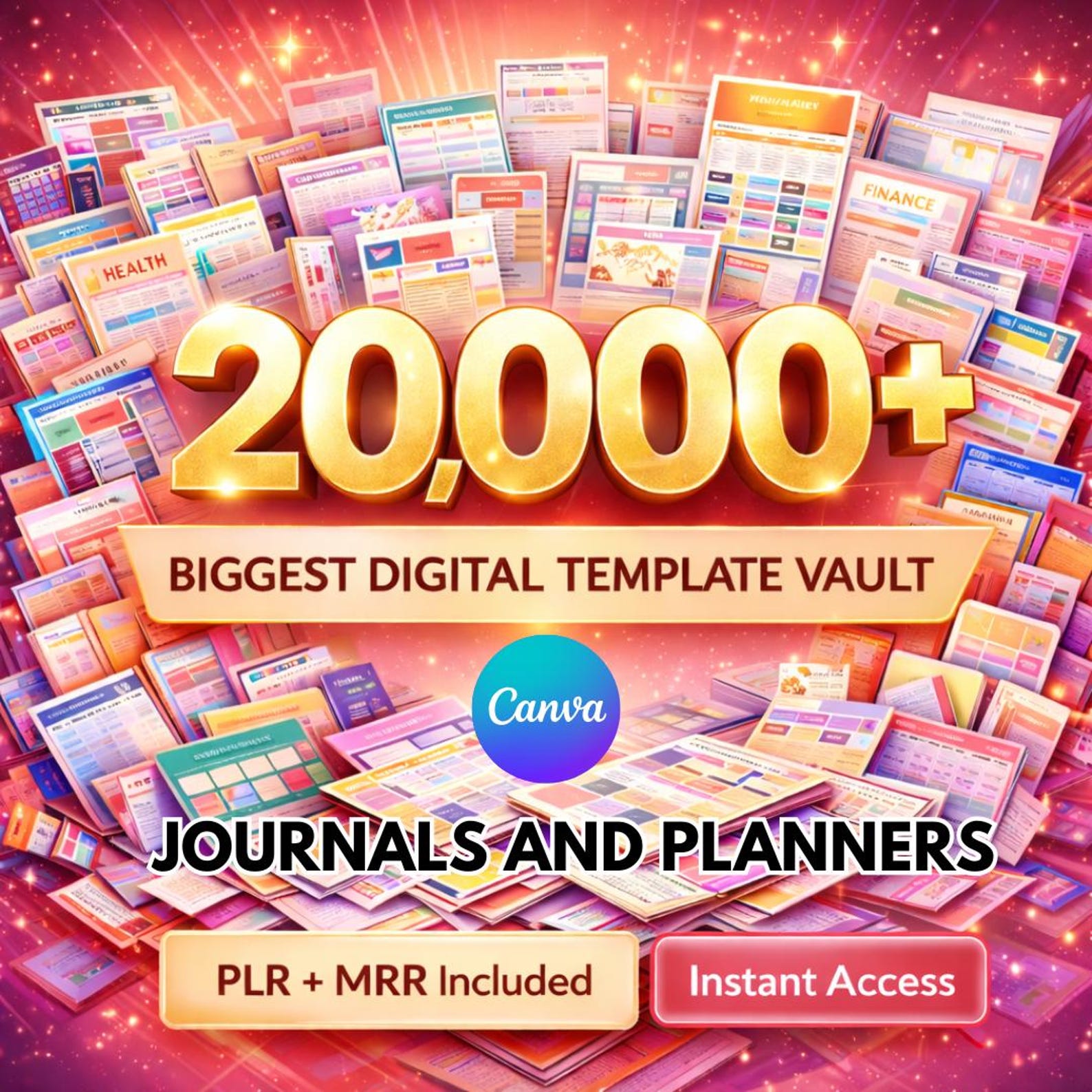 20000+ Canva Templates Bundle Mega Digital Products Vault Planner ...