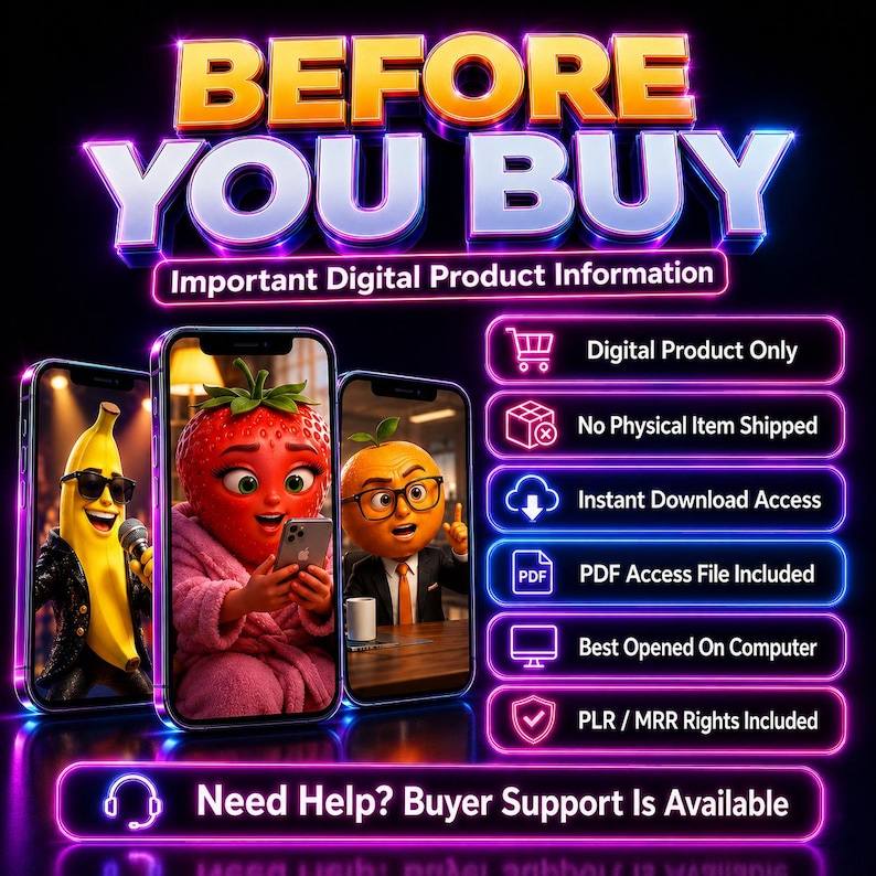 1500+ AI Reels Bundle Talking Object Videos Faceless TikTok Instagram YouTube Shorts Ready To Post PLR MRR Resell Rights image 7