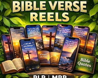 2900+ Bible Verse Reels: Christian Faith Videos (PLR/MRR)