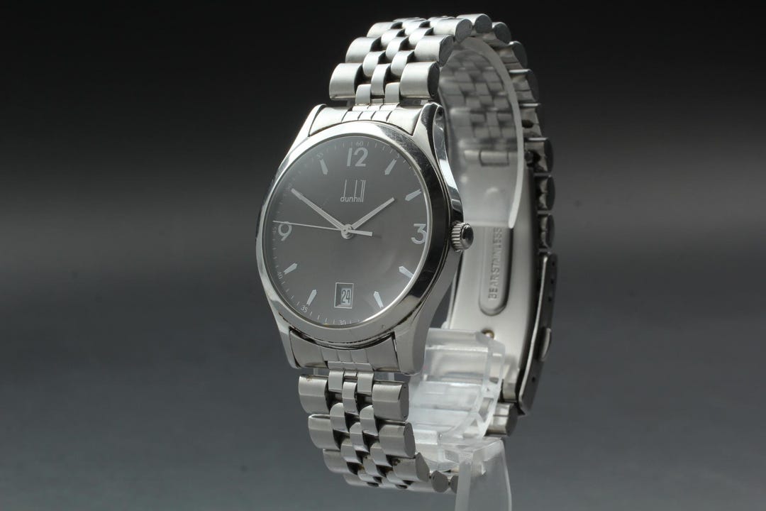 Exc+5 Dunhill Cityscape 8003 34mm Men's Quartz Watch Black Dial - Etsy