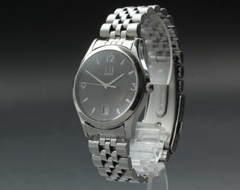 Exc+5 Dunhill Cityscape 8003 34mm Men's Quartz Watch Black Dial - Etsy
