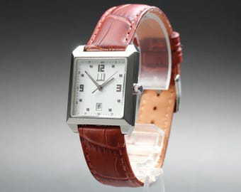 Near Mint Dunhill Dunhillion White Dial Men's Quartz Watch