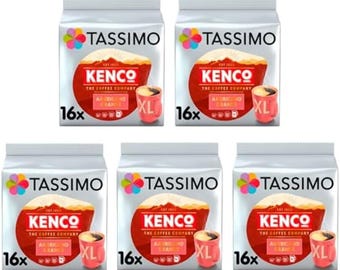 Capsule di caffè Tassimo Kenco Americano Grande XL x16 (confezione da 5, totale 80 bevande)