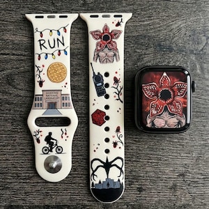 Strange Things 80s Sci-Fi Horror Apple Watch Band | Upside Down Monster, Retro Icons