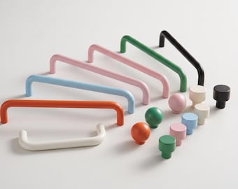 Modern Cabinet Pulls, Rounded Drawer Handles, Dresser Pull Handles, Kitchen Cabinet Hardware, Wardrobe Door Pulls, Minimalist Furniture