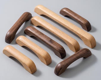 Wood Cabinet Pull, Modern Drawer Handle, Minimalist Dresser Pull, Kitchen Cabinet Hardware, Wardrobe Door Handle, Cupboard Furniture Pull