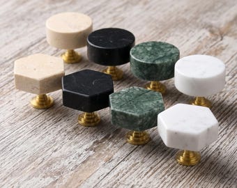 Stone Cabinet Knobs, Round Drawer Knobs, Modern Dresser Knob, Kitchen Cabinet Hardware, Luxury Cupboard Knobs, Minimalist Furniture Knobs
