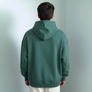 Size chart for oversized hoodie sewing pattern PDF including XS to XXXL measurements