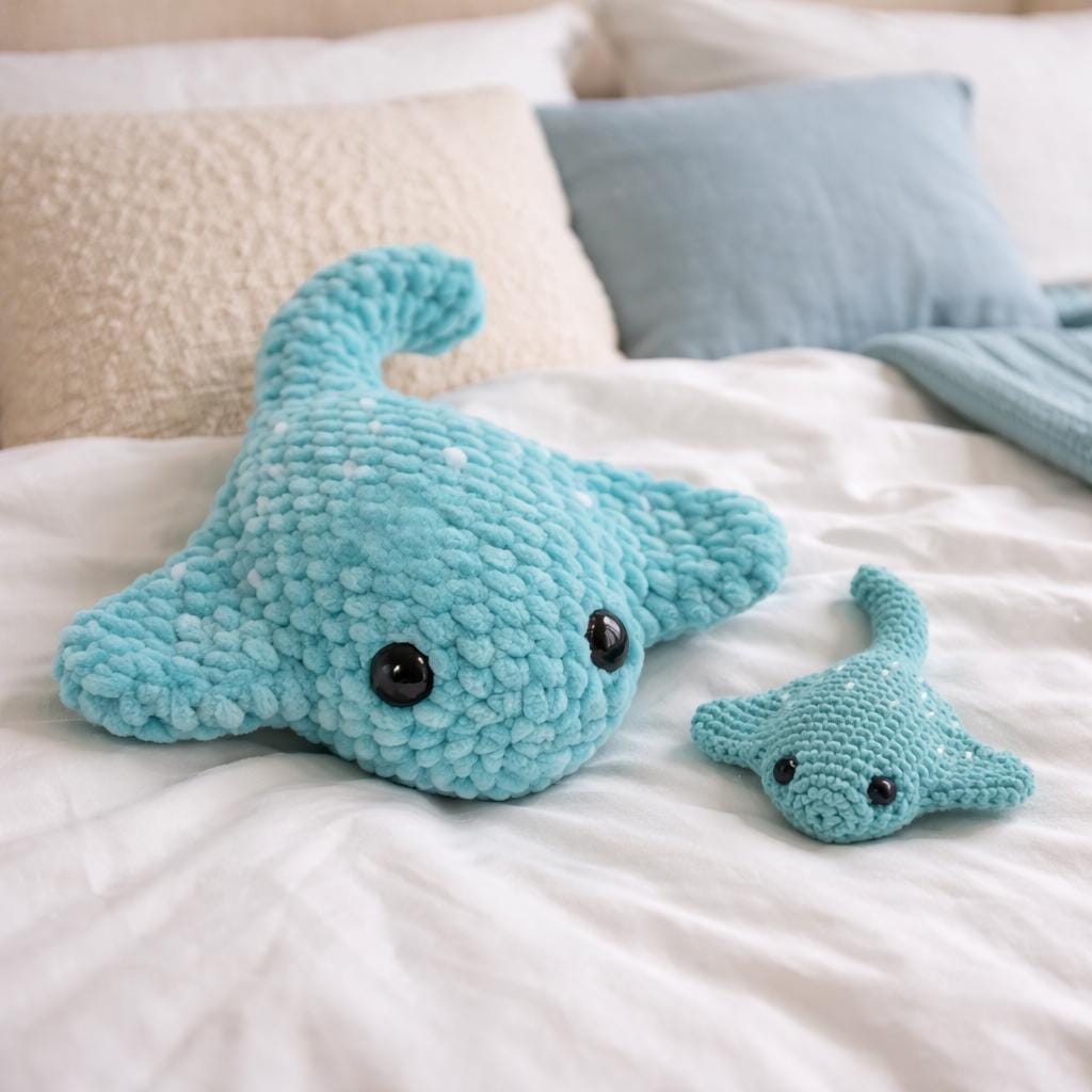 Easy No Sew Stingray Plush Pattern