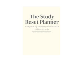 Digitaler Studienplaner für College & Universität Studenten | Digital | Druckbares PDF