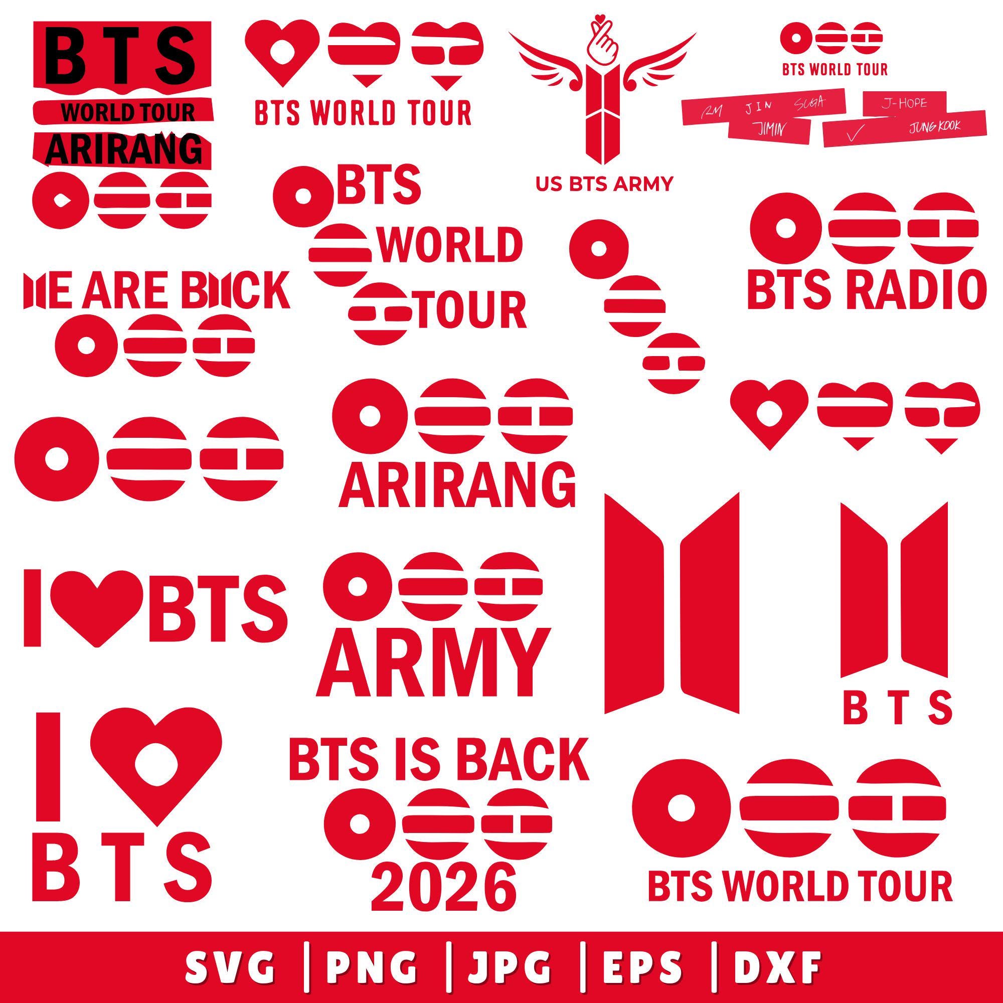 Bts logo svg - Etsy 日本