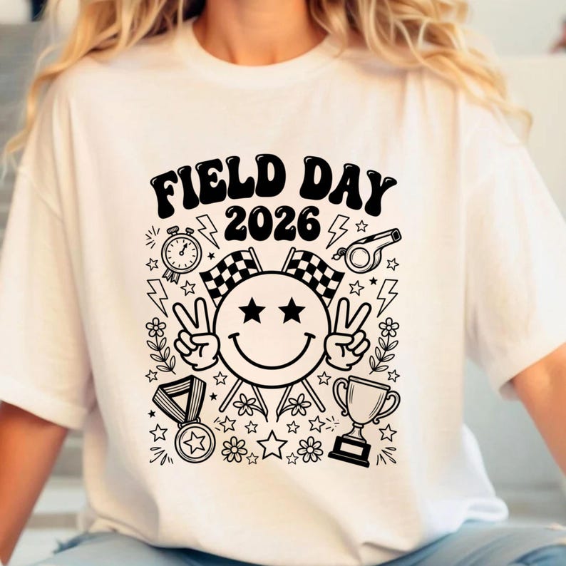 Field Day PNG Bundle, Let the Games Begin 2026 PNG, Colorful School ...