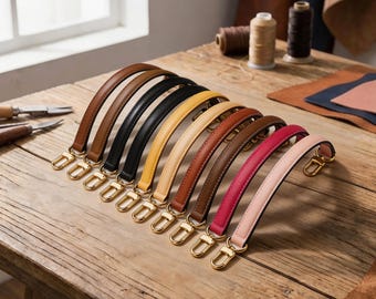 Top-grain cowhide Leather Handbag Strap, Strap for Shoulder&Top handle Bag, Replacement Purse Straps