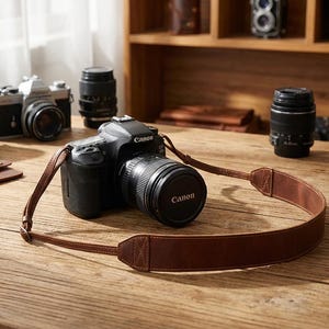 Genuine Leather Camera Shoulder Strap, Vintage Adjustable Camera Straps, Birthday gift, Photographer gifts