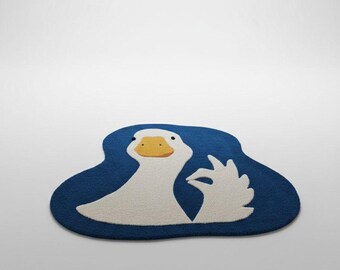 Getufteter Wollteppich für Kinderzimmer | Handgewebter Tier Teppich