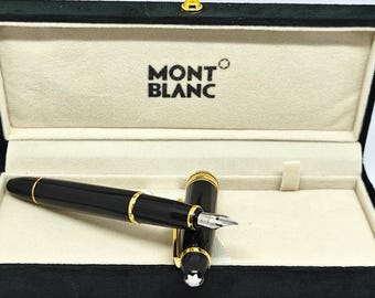 Vintage Montblanc reservoarpenna med ask och leverans över hela världen