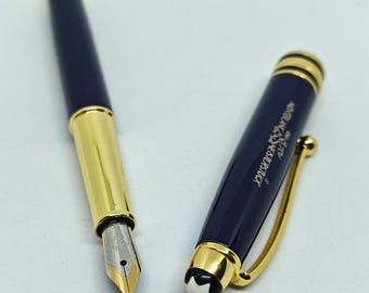 Vintage Montblanc reservoarpenna med ask och leverans över hela världen