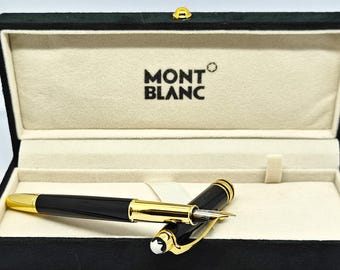 Vintage Montblanc reservoarpenna med ask och leverans över hela världen