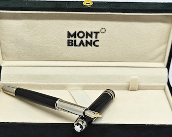 Vintage Montblanc reservoarpenna med ask och leverans över hela världen