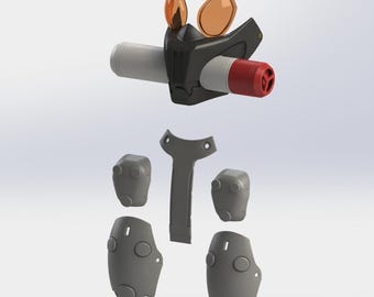 MGS2 – Raiden-Schädelanzug-Set – 3D-Modell