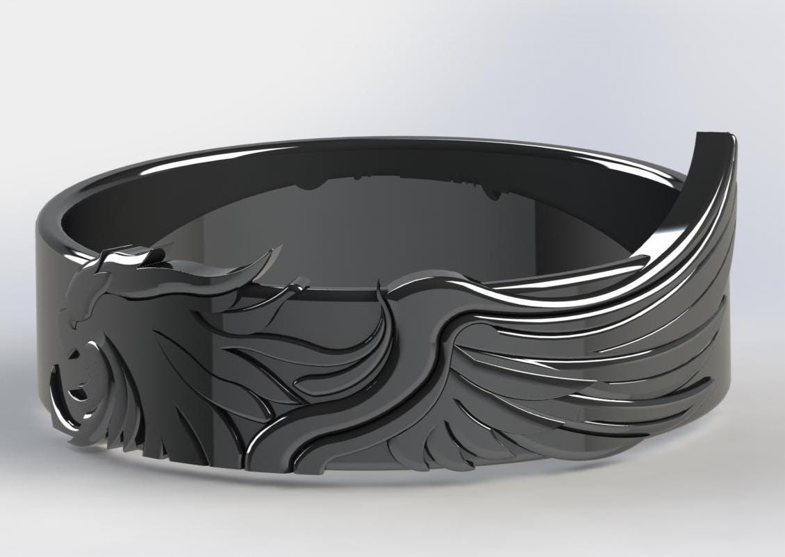 FF8 Griever Ring - 3D Model - Etsy