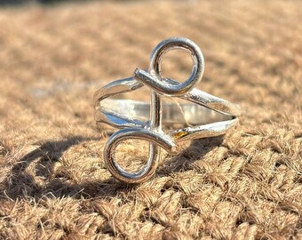 Anello a fascia in argento sterling fatto a mano – Anello classico minimalista.