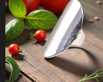 Sterling Silver Band Ring, Minimal Modern Stackable Ring .