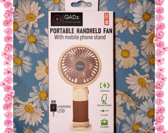 Draagbare oplaadbare draagbare ventilator met mobiele standaard