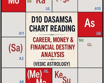 D10 (Dasamsa) Chart Reading – Vedic Astrology Career & Profession Analysis