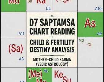 Vedic Astrology D7 Saptamsa Chart Reading • Child Destiny & Karma (Personalized PDF