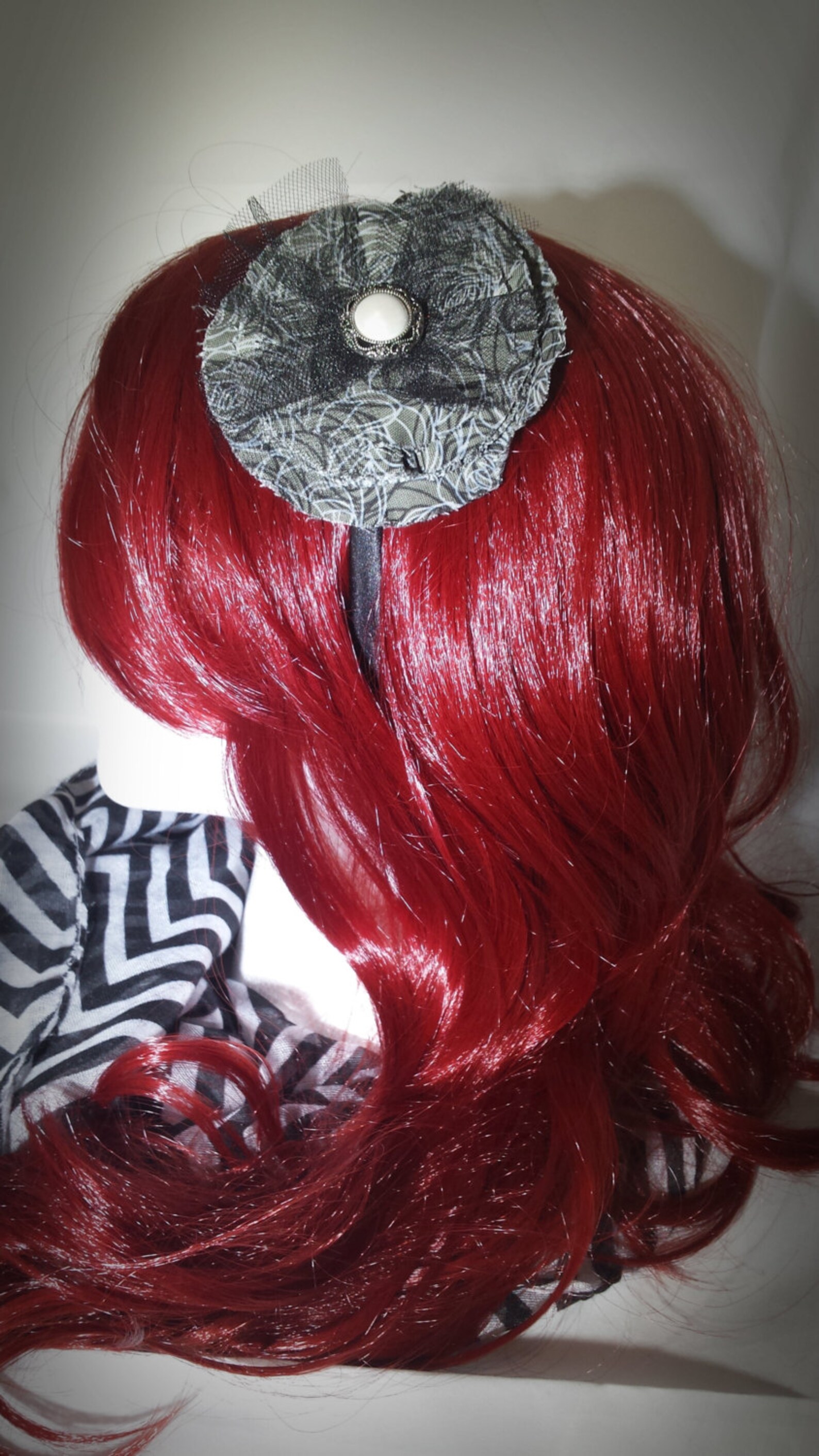 Black Floral Vintage Inspired Headband Black Vintage Headbandblack