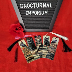 Gothic Metal Bookmarks | Spooky Bookmarks | Book Lover Gift