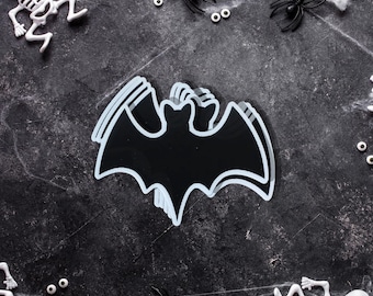 Halloween Bat Sticker | Die Cut Gothic Bat Decals | Laptop & Journal Spooky Decor