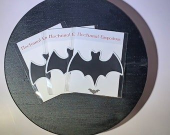 Halloween Bat Stickers | Durable Vinyl | Unique Die Cut | Spooky Decal for Bat Lovers