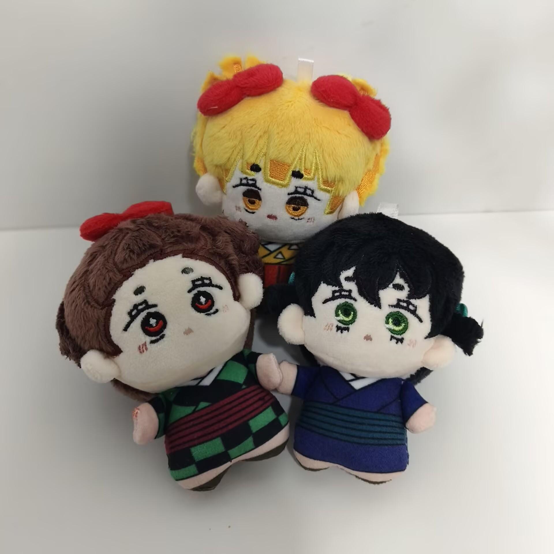 Tueur de démons en peluche Muichiro Tokito Genya Poupée en peluche anime Gif Kawaii