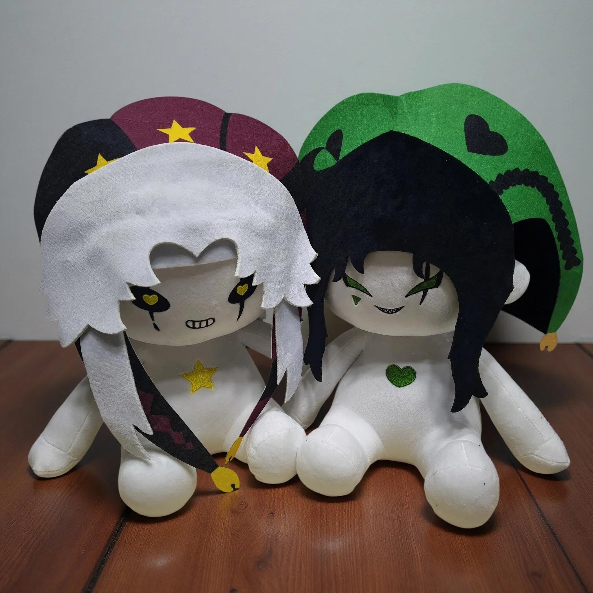 15.7 Inches the Freak Circus Pierrot and Harlequin Plush Doll