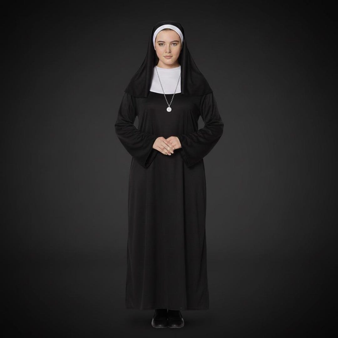 Nun Dress for Women || Adult Nun Outfit || Custom Cassock , Black ...