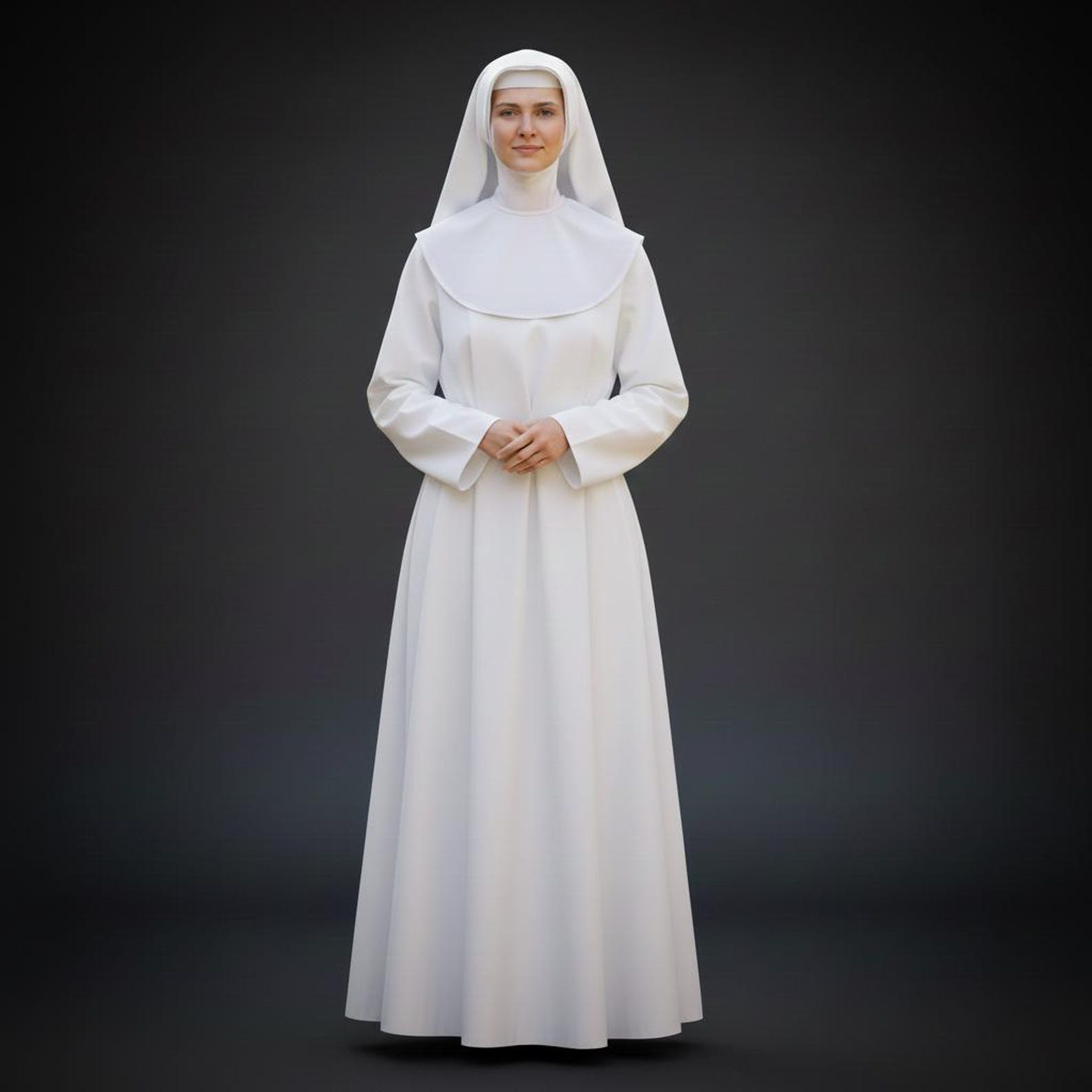 Nun Dress for Women , Adult Nun Outfit , Custom Cassock , Black Clergy ...