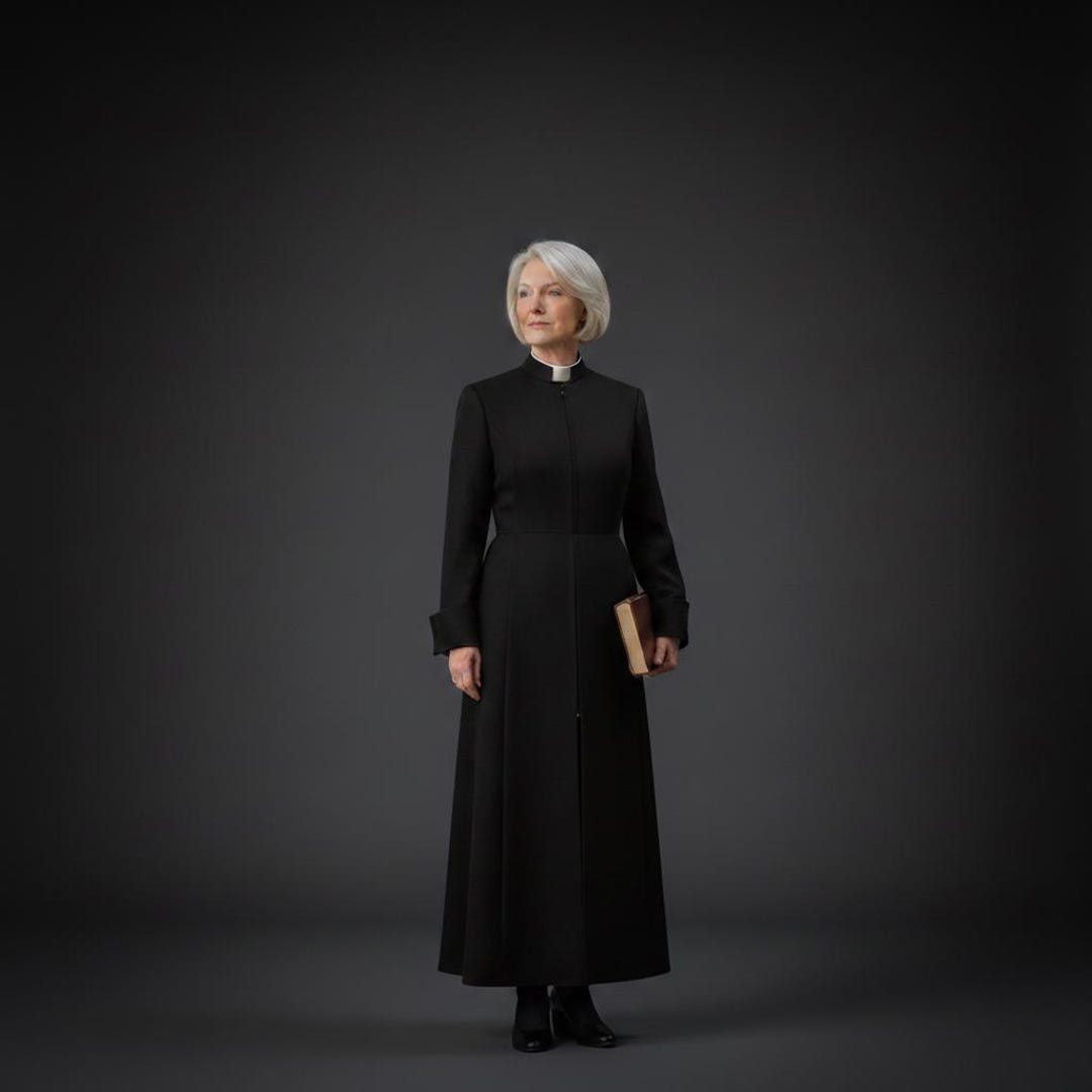 Female Clergy Cassock Black – Custom Cassock , Robe Religious Garment ...