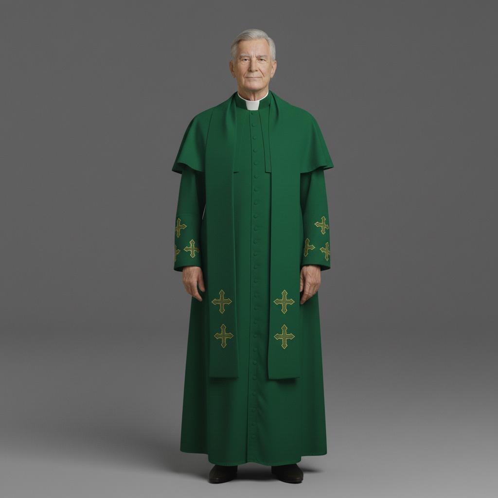 Clergy Cassock Robe With Stole, Custom Clergy Priest Vestment - Etsy