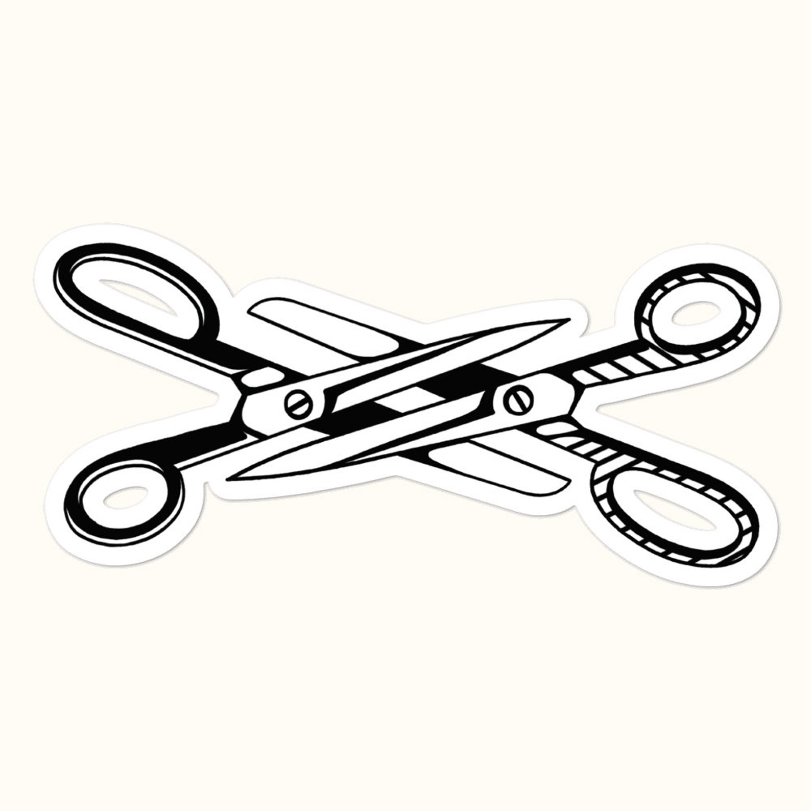 Scissoring Scissors Sticker by Queer Artist Tron Funny | Etsy