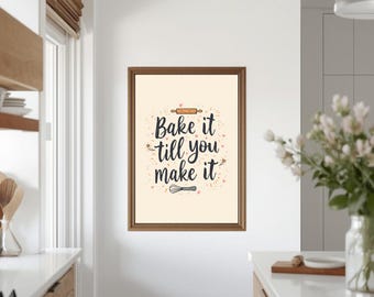 Backen Sie es, bis Sie es drucken lassen | Minimal Art