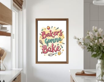 Bäcker werde backen Druck | Minimal Art