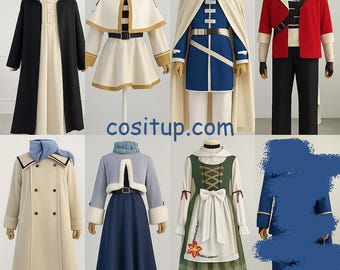 Frieren Beyond Journey's End Anime Cosplay Costume, Frieren, Fern, Himmel, Stark Costume, Anime Comic Con Fest