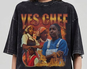 T-shirt unisexe vintage Yes Chef des années 90, Ayo Edebiri, The Bear Shirt, chemise vintage, t-shirt tendance