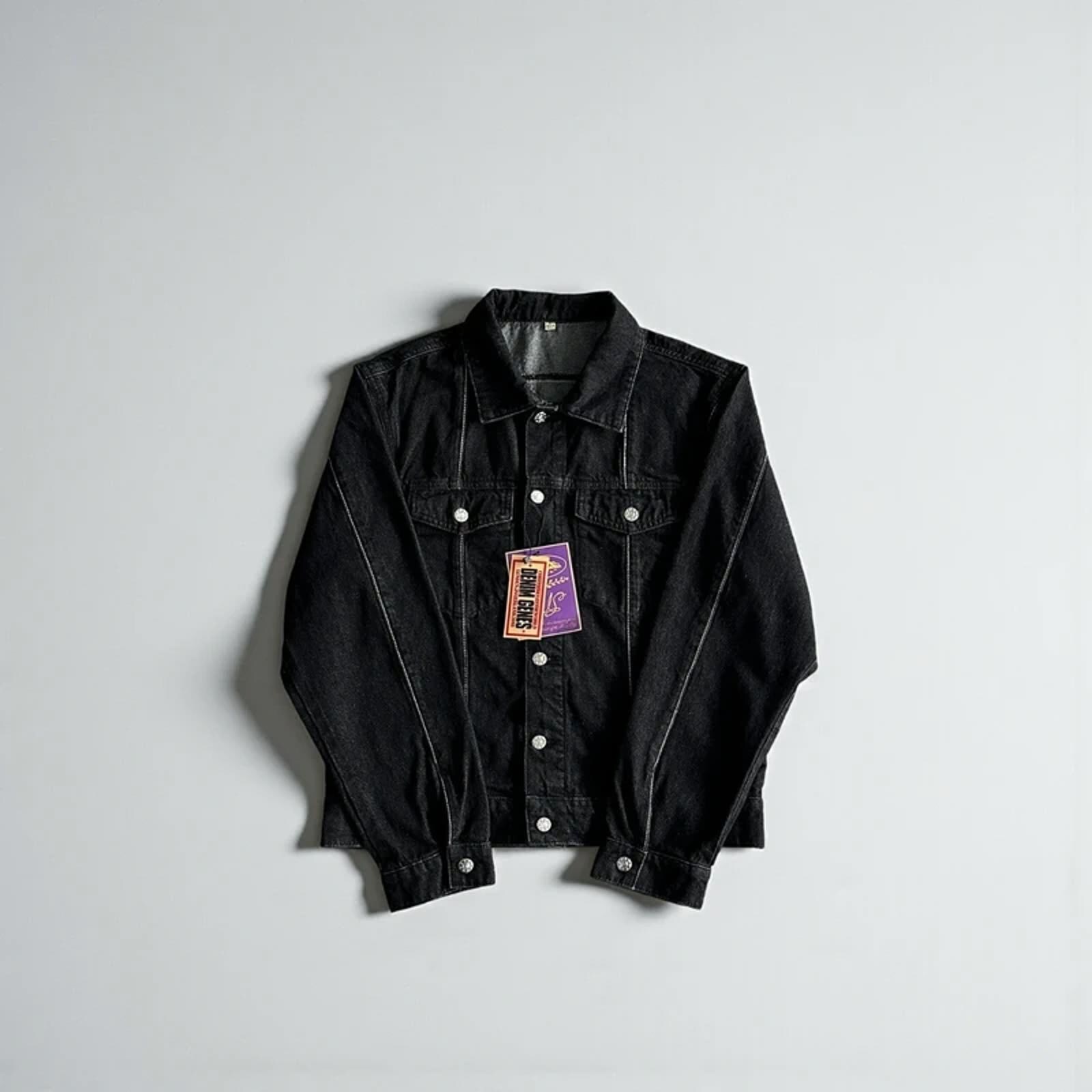 Corteiz C-star Denim Jacket Black - Etsy UK